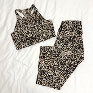 Outdoor Voices Leopard Print Matching Set